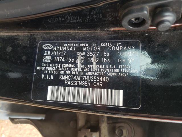 Photo 10 from auction – 2017 HYUNDAI ACCENT SE with VIN KMHCT4AE7HU353440
