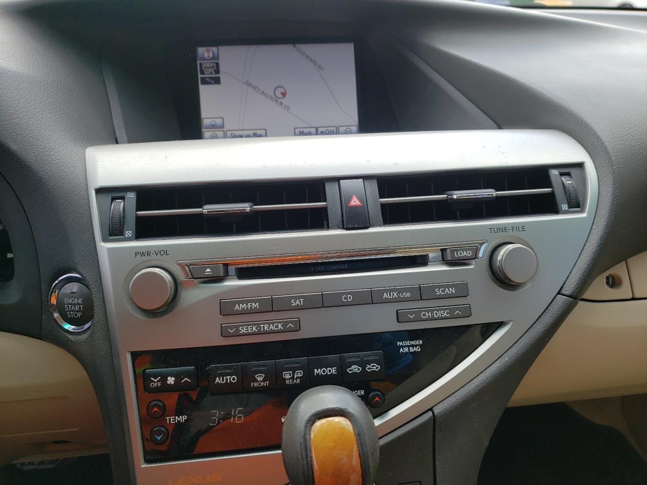 Photo 9 from auction – 2012 LEXUS RX 350 with VIN 2T2ZK1BA7CC081176