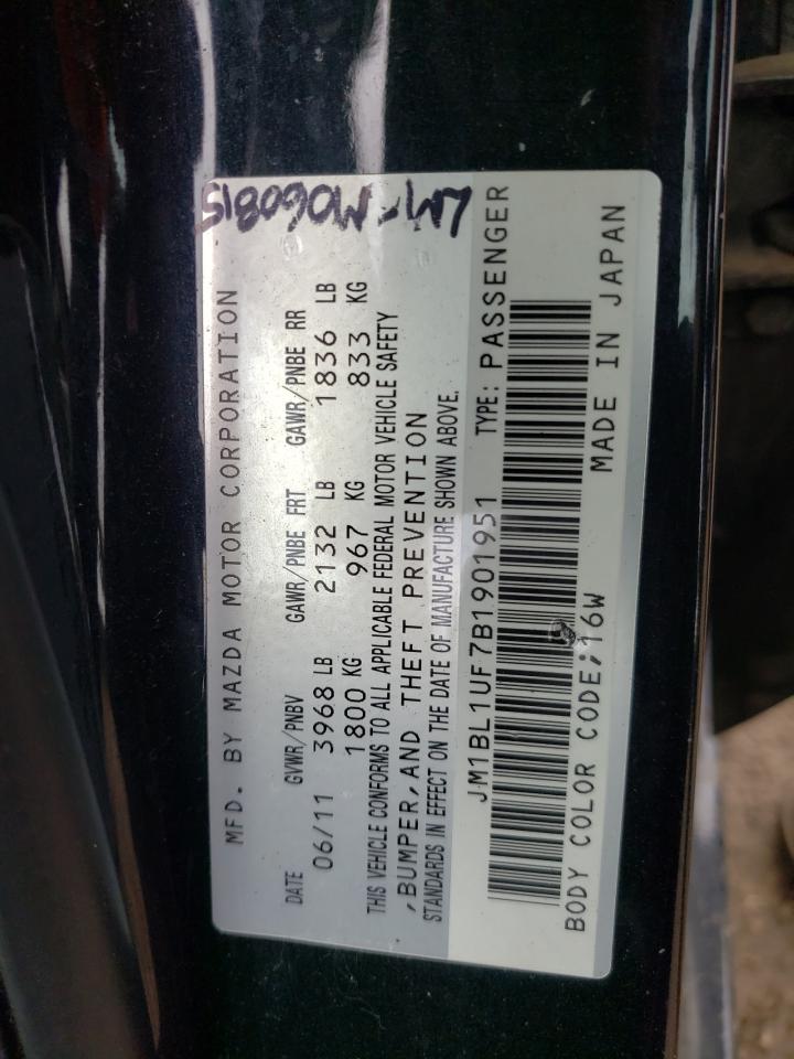 Photo 10 from auction – 2011 MAZDA 3 I with VIN JM1BL1UF7B1901951