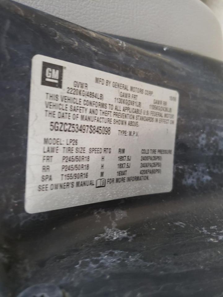 Photo 10 from auction – 2007 SATURN VUE with VIN 5GZCZ53497S845098