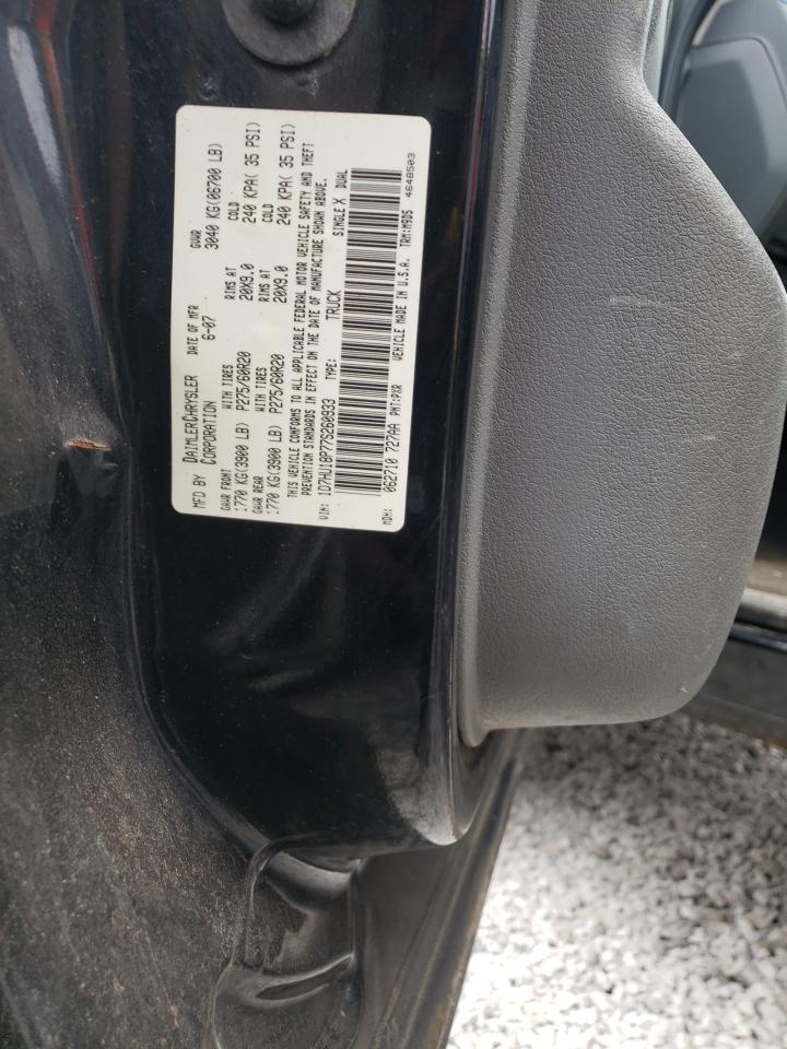 Photo 10 from auction – 2007 DODGE RAM 1500 S with VIN 1D7HU18P77S260933