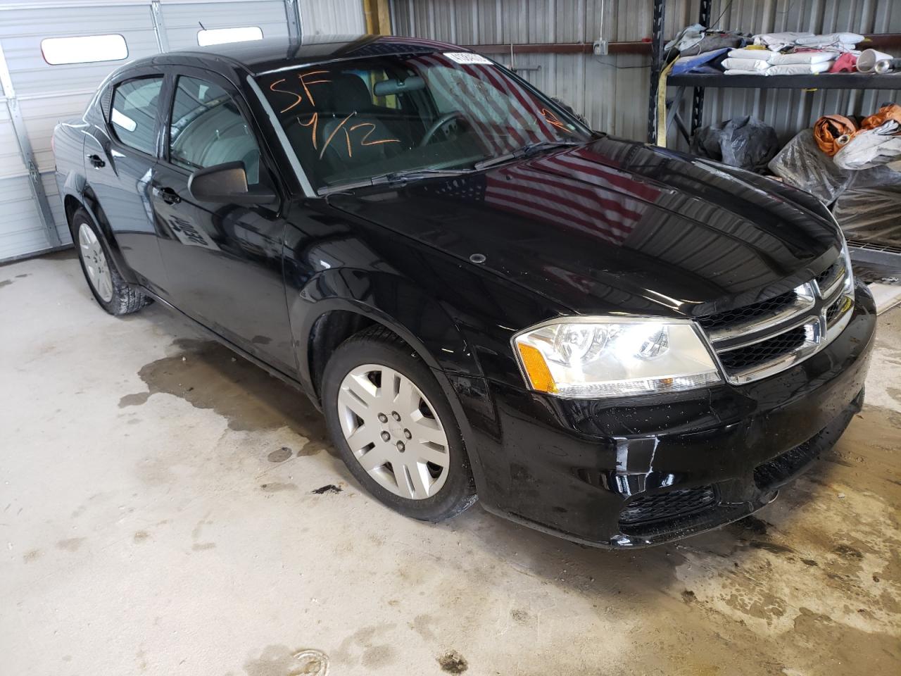DODGE AVENGER SE 2014 with VIN 1C3CDZAB3EN125787 - Photo from auction