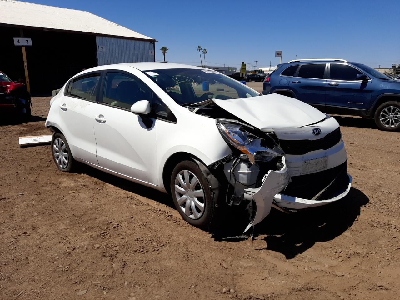 KIA RIO LX 2016 with VIN KNADM4A33G6542090 - Photo from auction