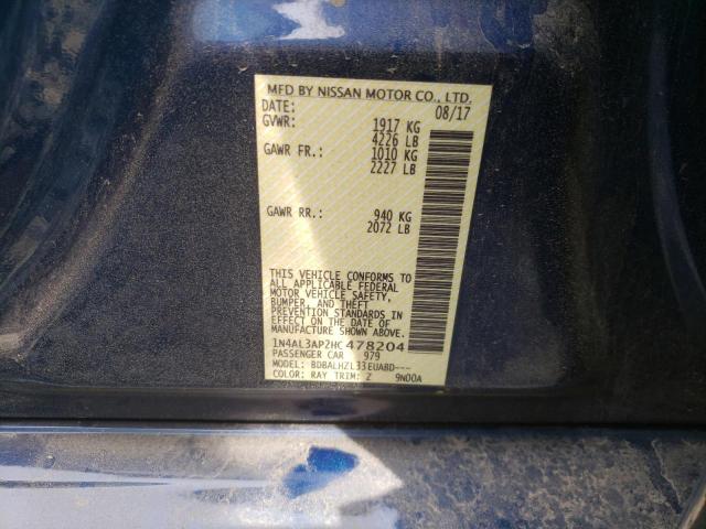 Photo 10 from auction – 2017 NISSAN ALTIMA 2.5 with VIN 1N4AL3AP2HC478204