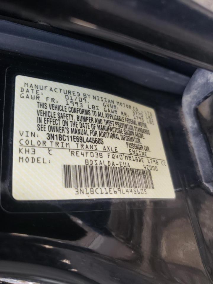 Photo 10 from auction – 2009 NISSAN VERSA S with VIN 3N1BC11E69L445605