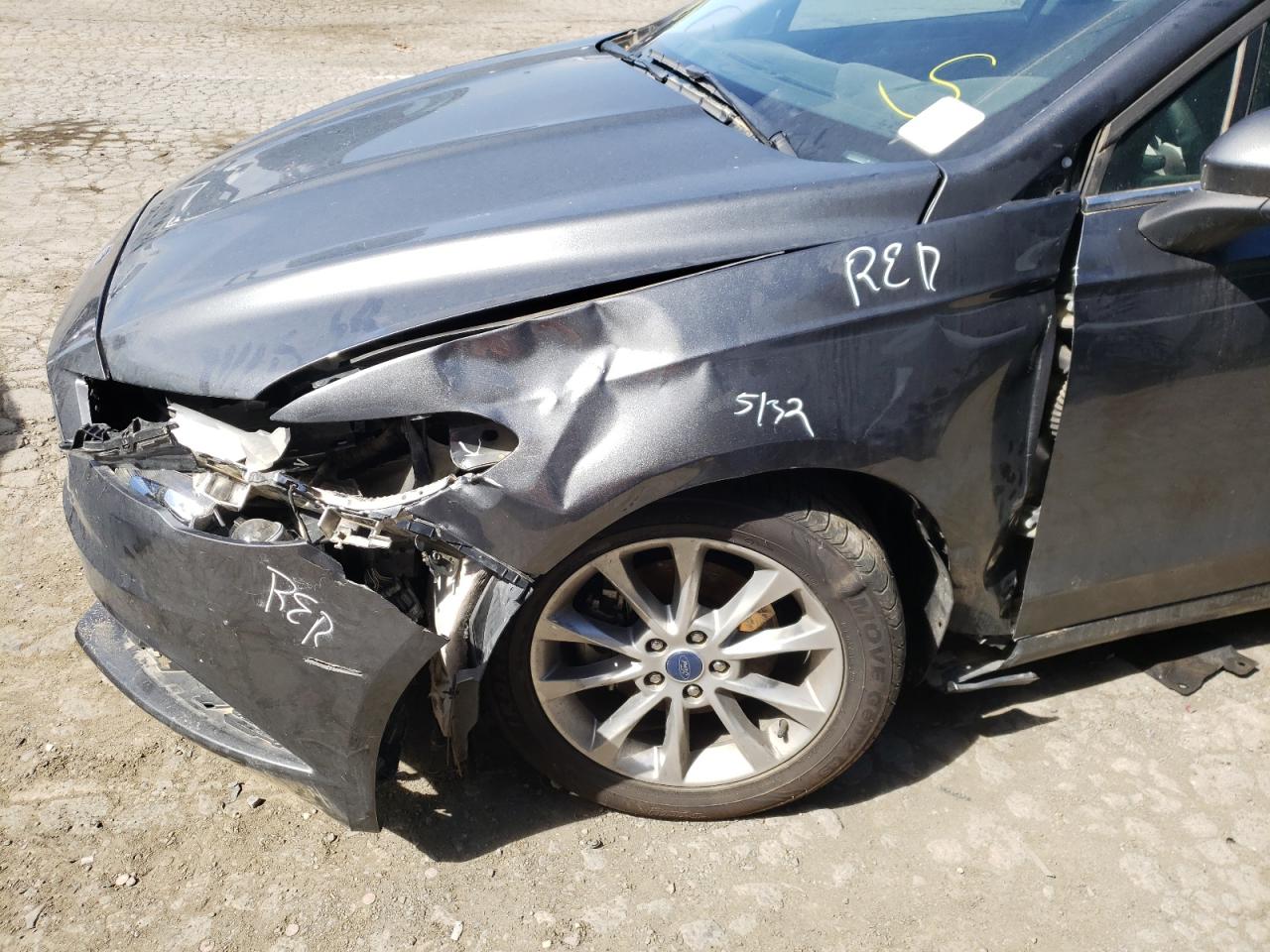 Photo 9 from auction – 2017 FORD FUSION SE with VIN 3FA6P0H74HR277484