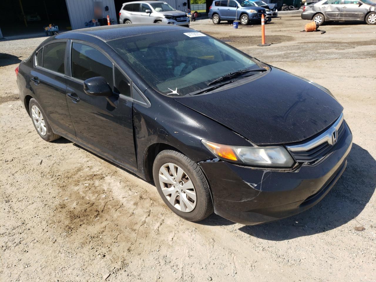 HONDA CIVIC LX 2012 with VIN 19XFB2E50CE064751 - Photo from auction