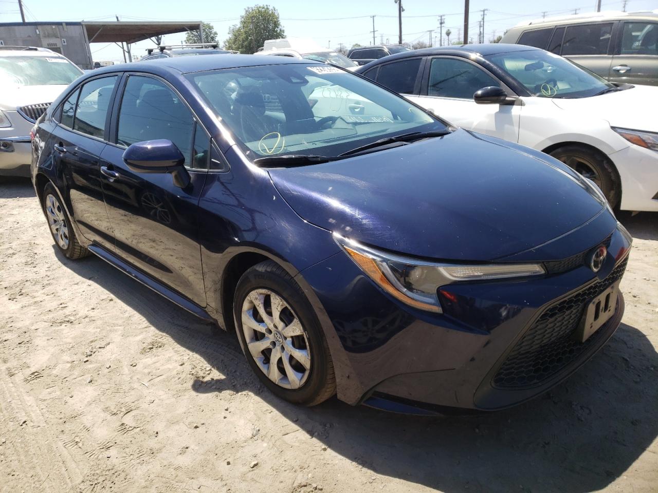 TOYOTA COROLLA LE 2020 with VIN 5YFEPRAE3LP109188 - Photo from auction