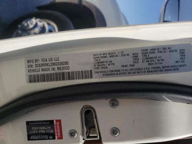 Photo 10 from auction – 2021 RAM 3500 LONGH with VIN 3C63RRKL2MG538285