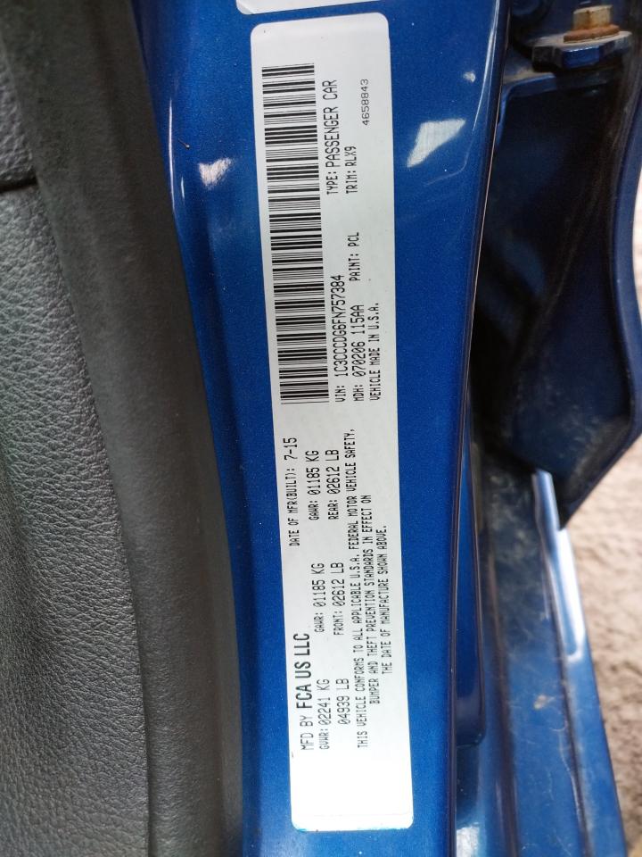 Photo 10 from auction – 2015 CHRYSLER 200 S with VIN 1C3CCCDG6FN757384