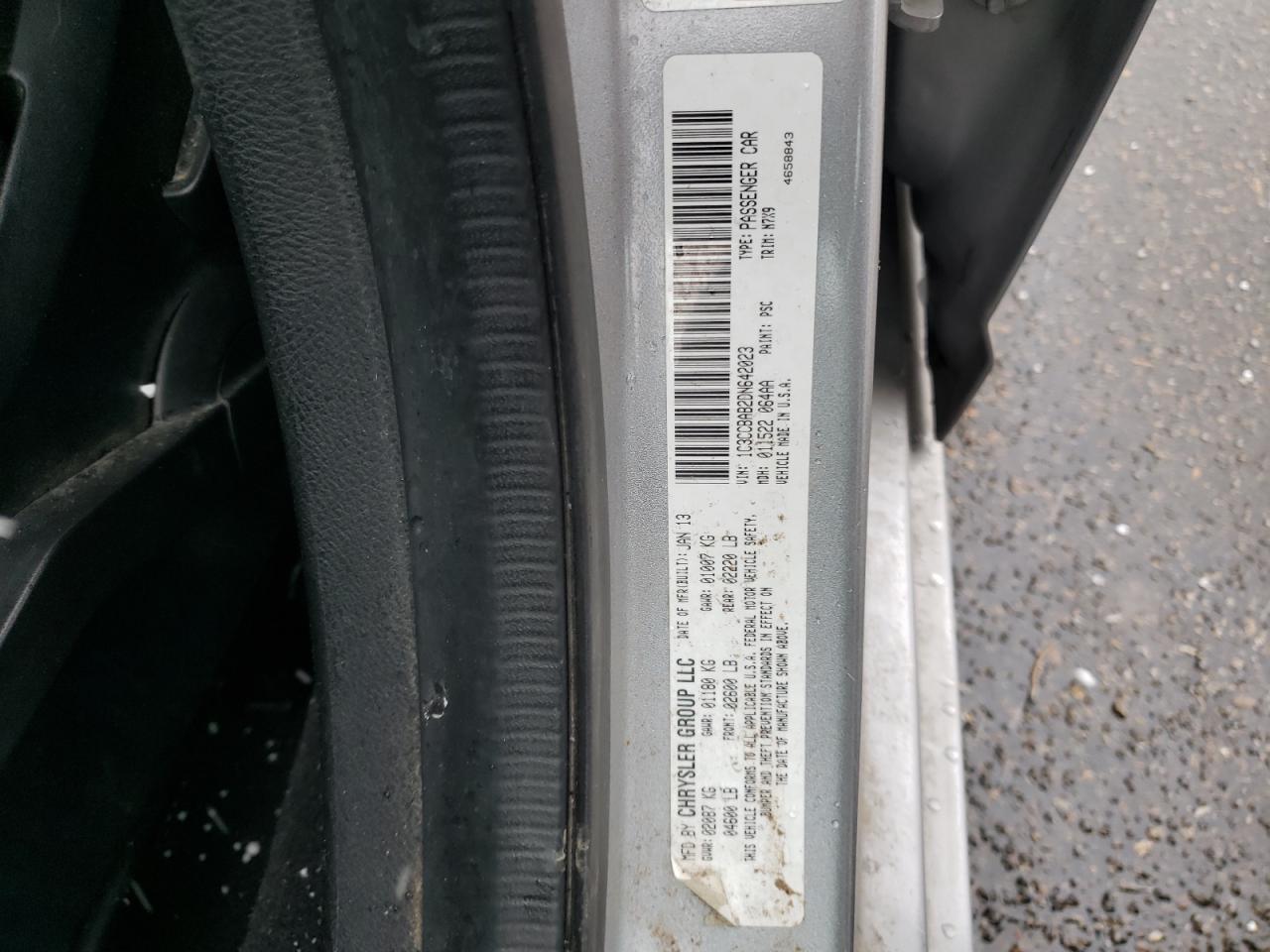 Photo 10 from auction – 2013 CHRYSLER 200 LX with VIN 1C3CCBAB2DN642023