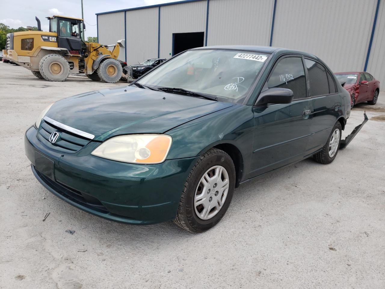 Photo 2 from auction – 2001 HONDA CIVIC LX with VIN 2HGES16521H537508