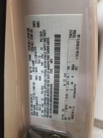 Photo 10 from auction – 2017 FORD ESCAPE TIT with VIN 1FMCU0J90HUA93438
