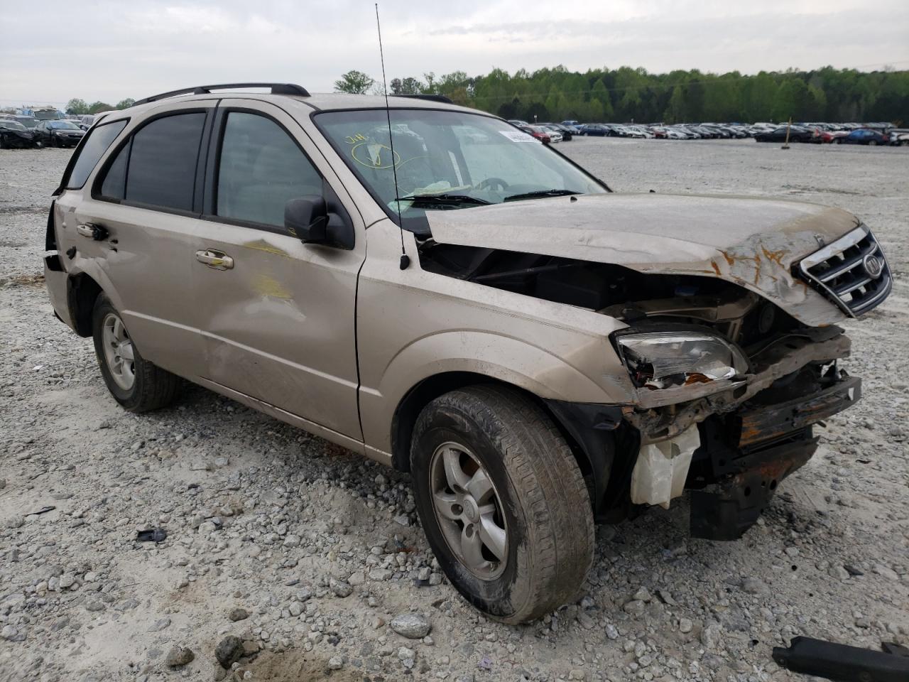 KIA SORENTO EX 2008 with VIN KNDJD735685844809 - Photo from auction