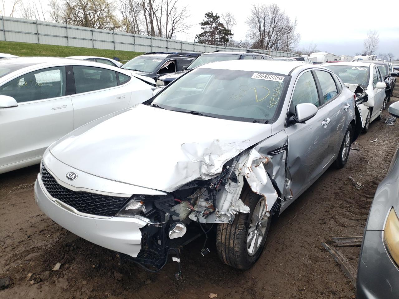 Photo 2 from auction – 2017 KIA OPTIMA LX with VIN KNAGT4L38H5155751