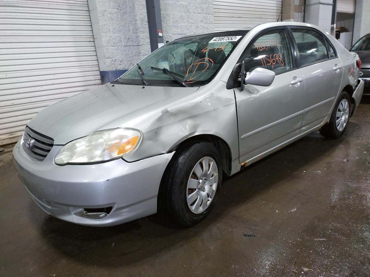 Photo 2 from auction – 2003 TOYOTA COROLLA CE with VIN JTDBR32E130023798