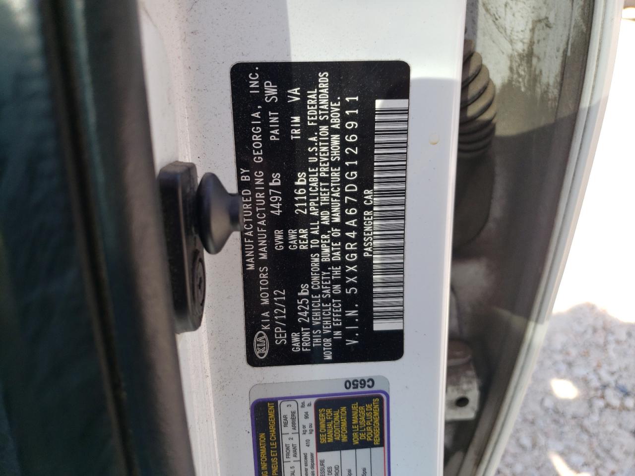 Photo 10 from auction – 2013 KIA OPTIMA SX with VIN 5XXGR4A67DG126911