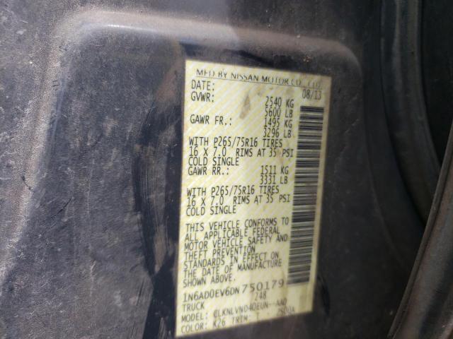 Photo 10 from auction – 2013 NISSAN FRONTIER S with VIN 1N6AD0EV6DN750179