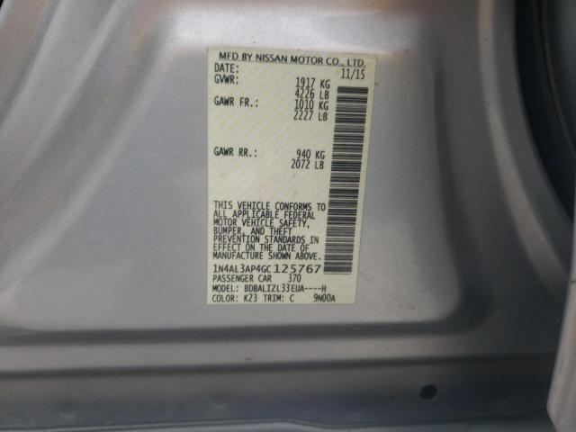 Photo 10 from auction – 2016 NISSAN ALTIMA 2.5 with VIN 1N4AL3AP4GC125767