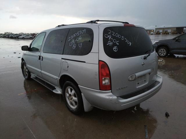 Photo 3 from auction – 2002 NISSAN QUEST GXE with VIN 4N2ZN15T52D820018