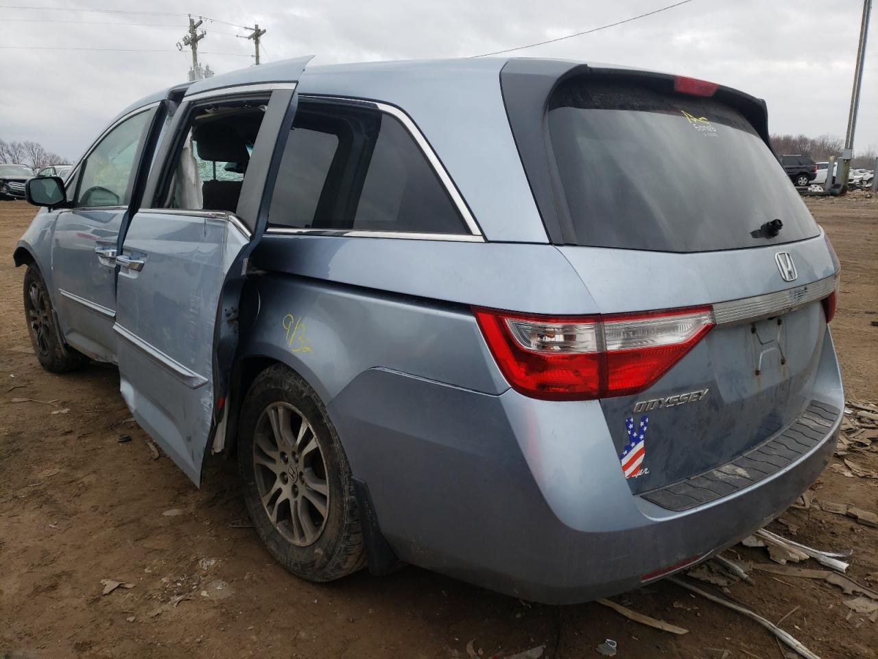 Photo 3 from auction – 2011 HONDA ODYSSEY EX with VIN 5FNRL5H60BB042211