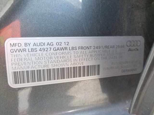 Photo 10 from auction – 2012 AUDI A4 PREMIUM with VIN WAUBFAFL9CN021156