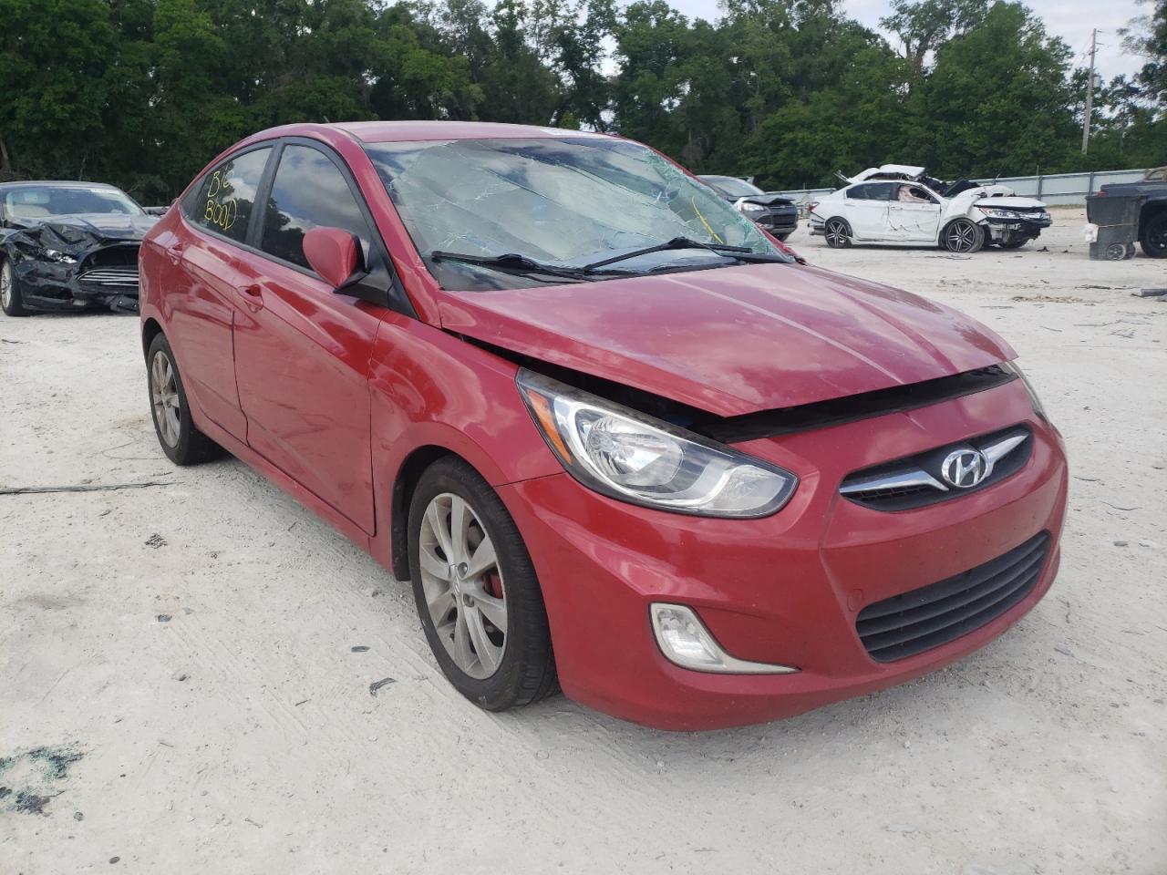 HYUNDAI ACCENT GLS 2012 with VIN KMHCU4AE5CU181916 - Photo from auction