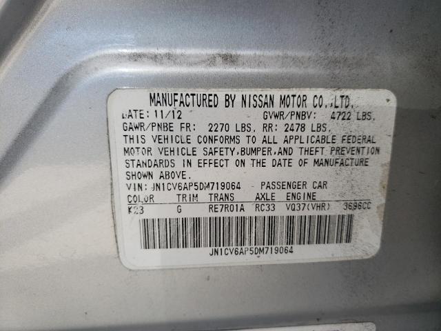 Photo 10 from auction – 2013 INFINITI G37 BASE with VIN JN1CV6AP5DM719064