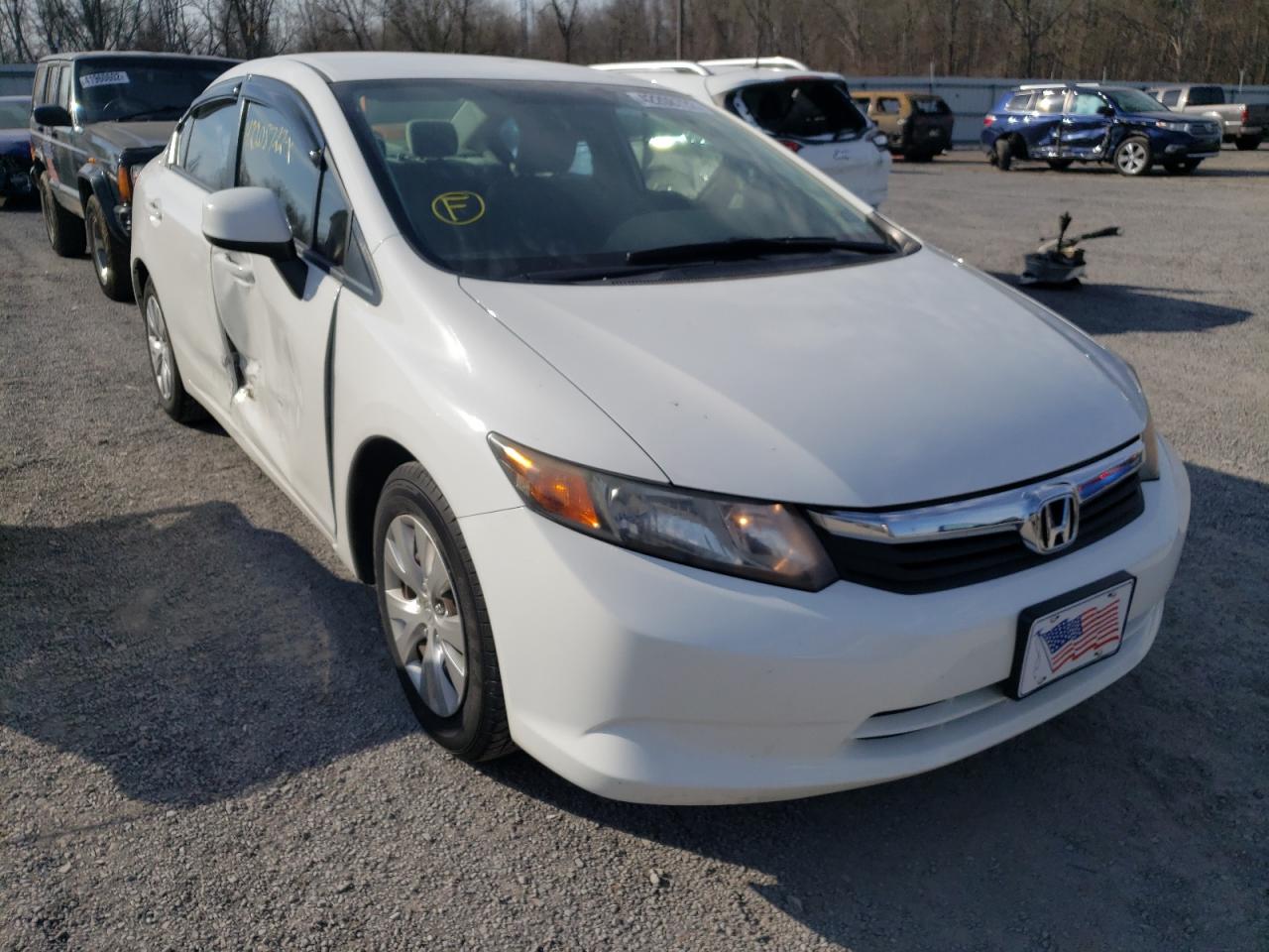 HONDA CIVIC LX 2012 with VIN 2HGFB2F55CH604972 - Photo from auction