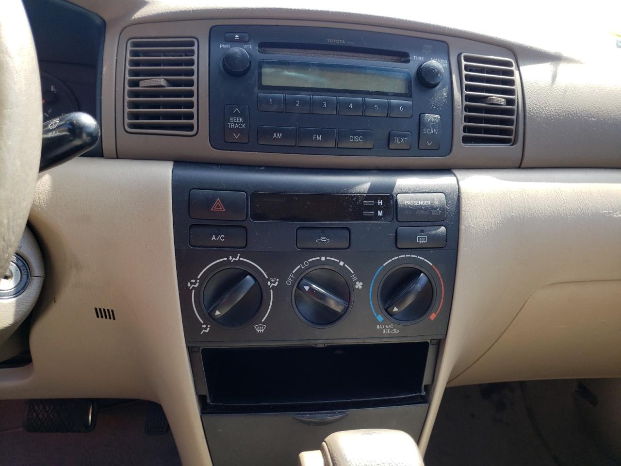 Photo 9 from auction – 2005 TOYOTA COROLLA CE with VIN 1NXBR32EX5Z483954