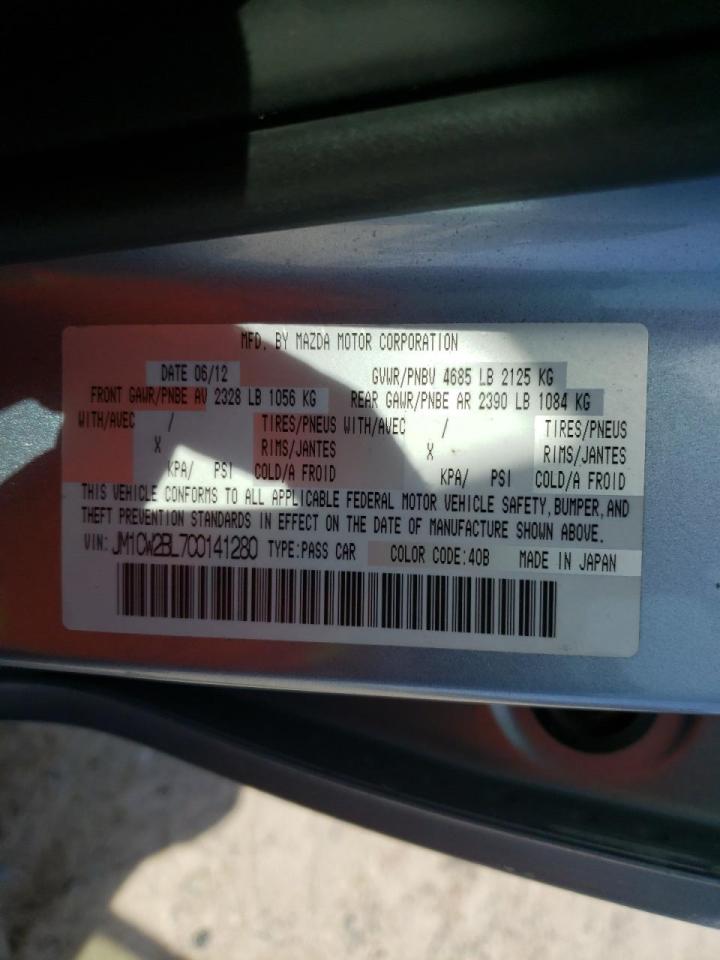 Photo 10 from auction – 2012 MAZDA 5 with VIN JM1CW2BL7C0141280