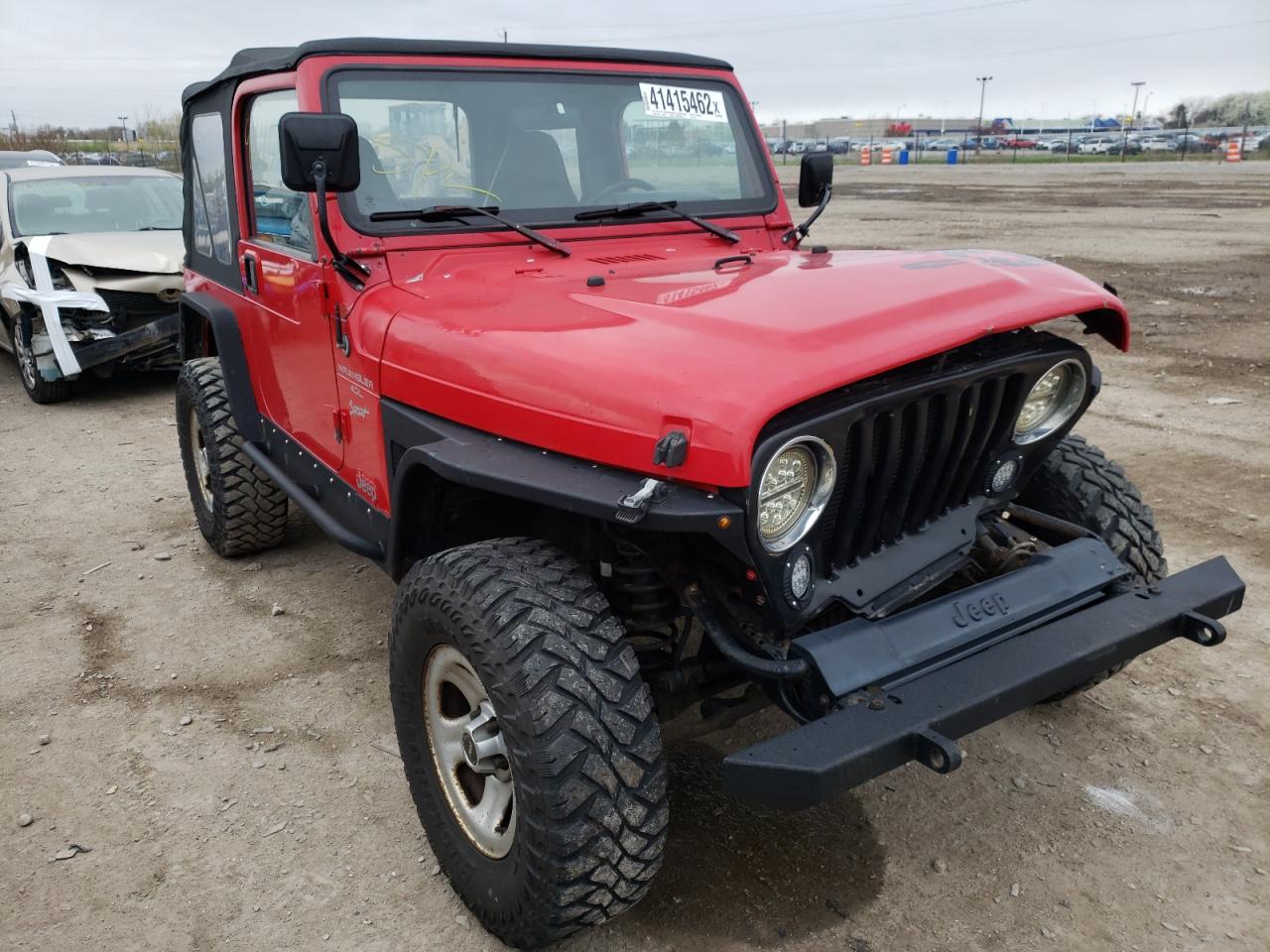JEEP WRANGLER / 2000 with VIN 1J4FA49S3YP737614 - Photo from auction
