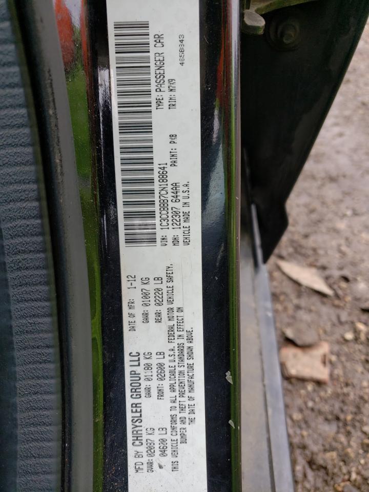 Photo 10 from auction – 2012 CHRYSLER 200 TOURIN with VIN 1C3CCBBB7CN188641