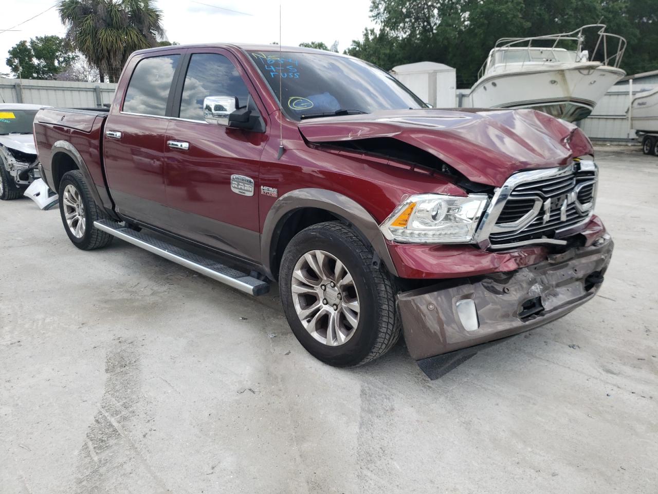 RAM 1500 LONGH 2018 with VIN 1C6RR6PT8JS141654 - Photo from auction