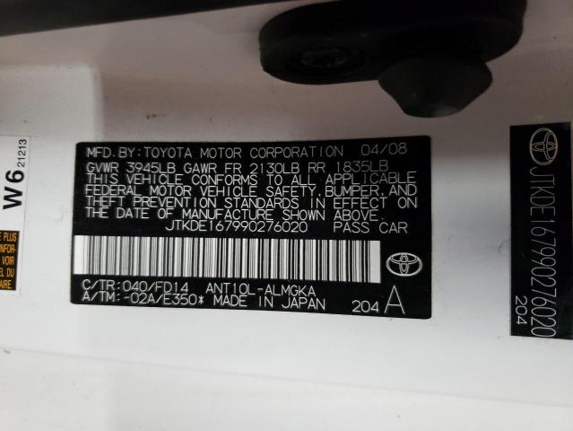 Photo 10 from auction – 2009 TOYOTA SCION TC with VIN JTKDE167990276020