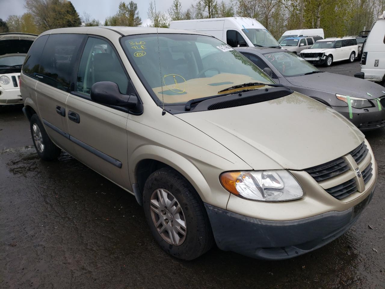 DODGE CARAVAN SE 2007 with VIN 1D4GP25B77B107189 - Photo from auction