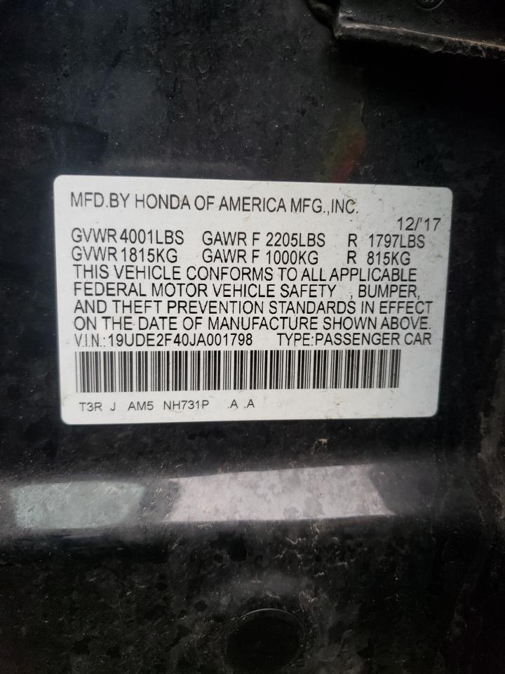 Photo 10 from auction – 2018 ACURA ILX SPECIA with VIN 19UDE2F40JA001798