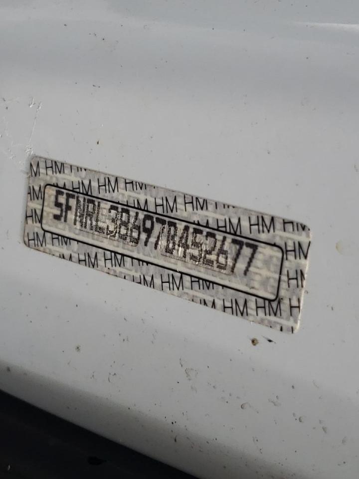 Photo 10 from auction – 2007 HONDA ODYSSEY EX with VIN 5FNRL38697B452677