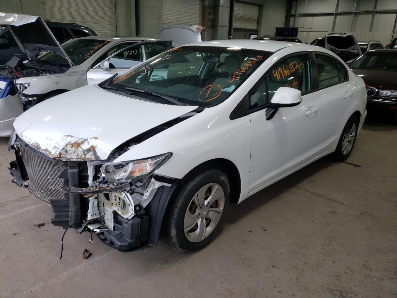 Photo 2 from auction – 2013 HONDA CIVIC LX with VIN 19XFB2F55DE287478