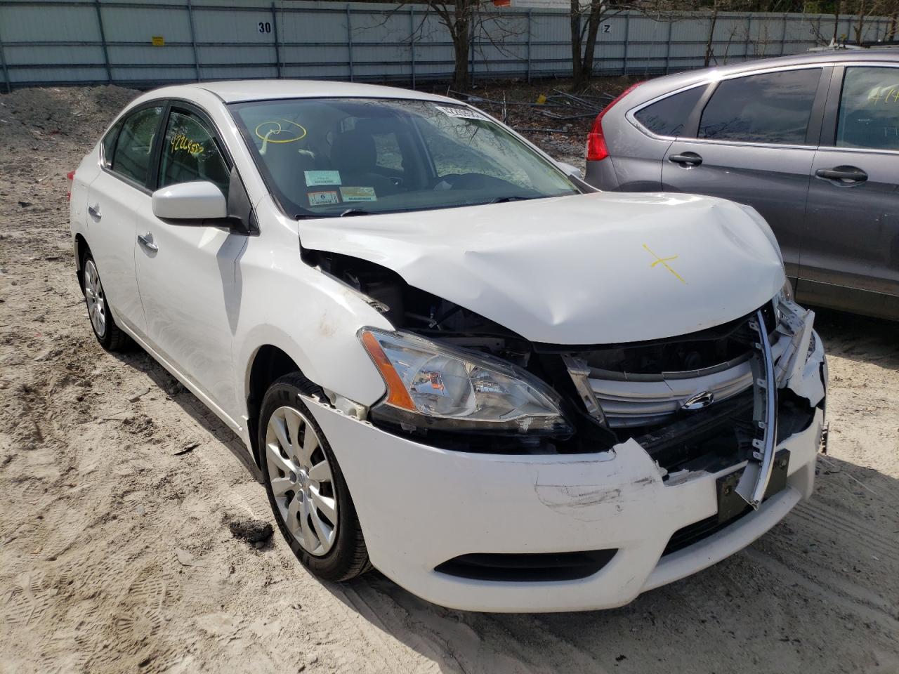 NISSAN SENTRA S 2015 with VIN 3N1AB7AP8FL695667 - Photo from auction
