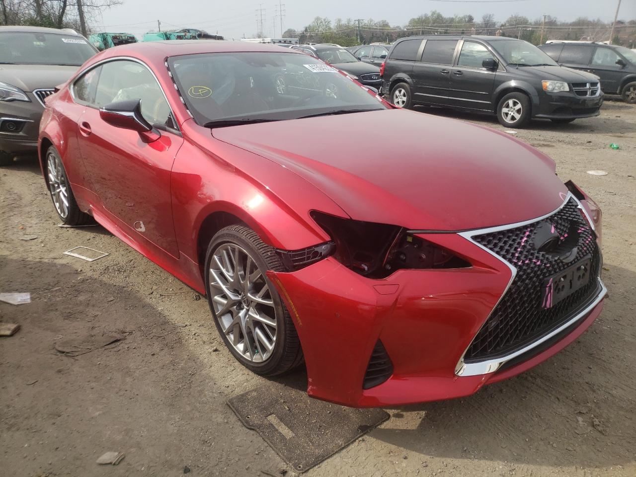 LEXUS RC 350 2020 with VIN JTHD85EC6L5005686 - Photo from auction