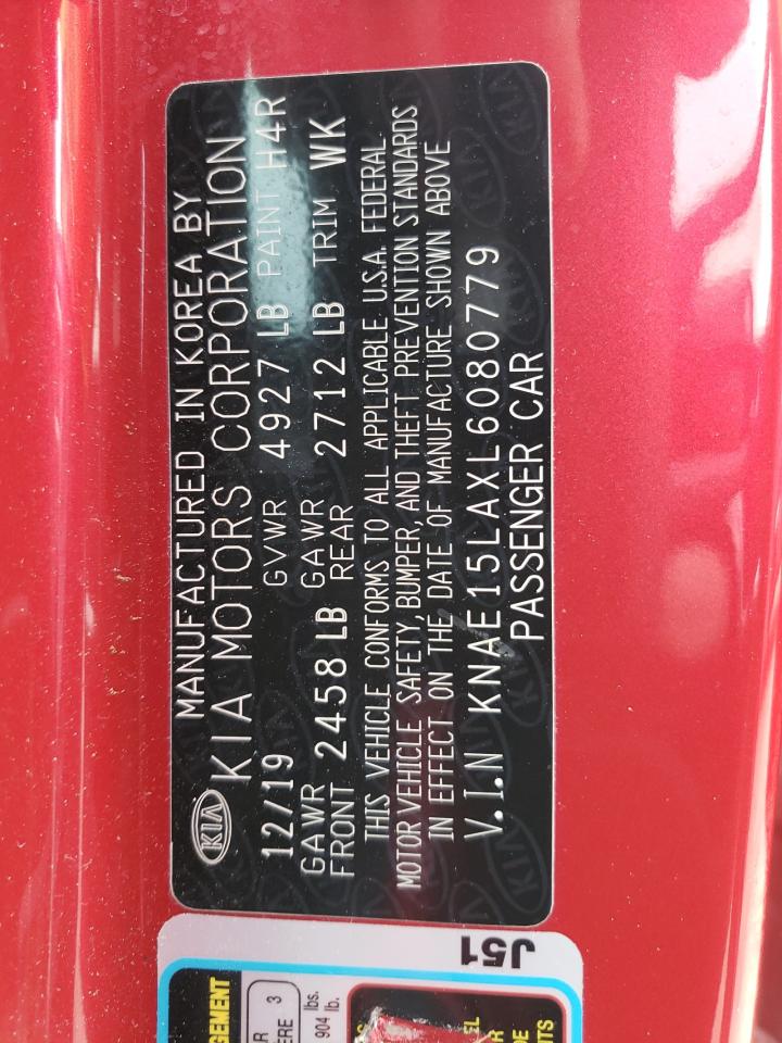 Photo 10 from auction – 2020 KIA STINGER with VIN KNAE15LAXL6080779