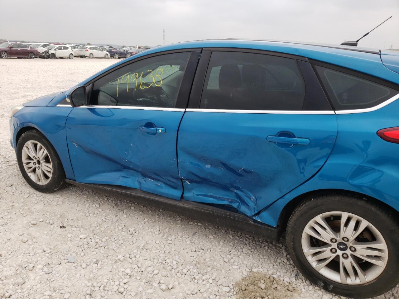 Photo 9 from auction – 2012 FORD FOCUS SEL with VIN 1FAHP3M20CL135712