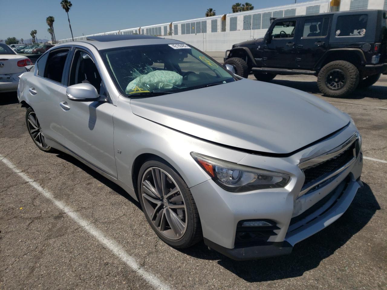INFINITI Q50 BASE 2014 with VIN JN1BV7AP6EM676602 - Photo from auction