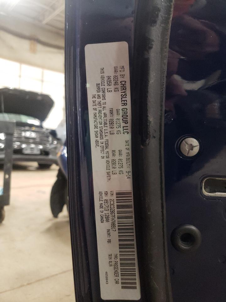 Photo 10 from auction – 2015 DODGE CHALLENGER with VIN 2C3CDZBG7FH708917