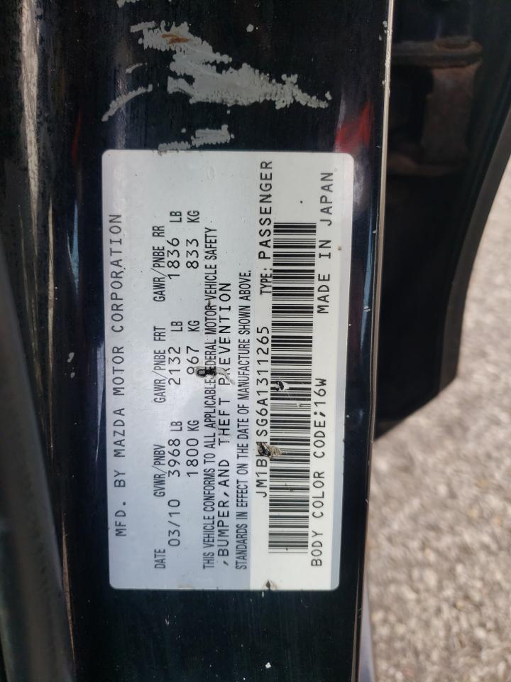 Photo 10 from auction – 2010 MAZDA 3 I with VIN JM1BL1SG6A1311265