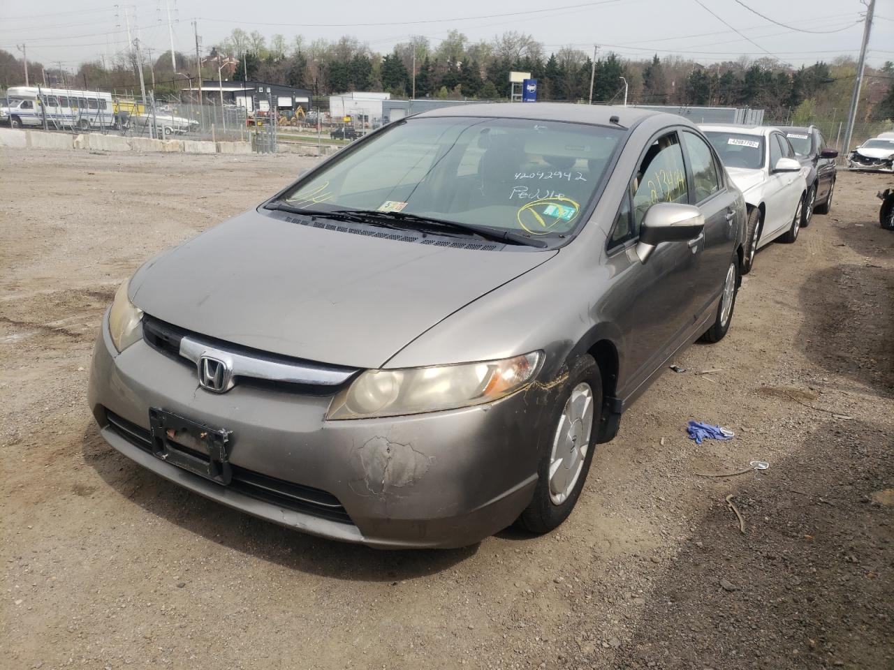 Photo 2 from auction – 2008 HONDA CIVIC HYBR with VIN JHMFA36268S008815