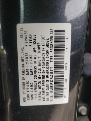 Photo 10 from auction – 2015 ACURA TLX TECH with VIN 19UUB3F52FA009271