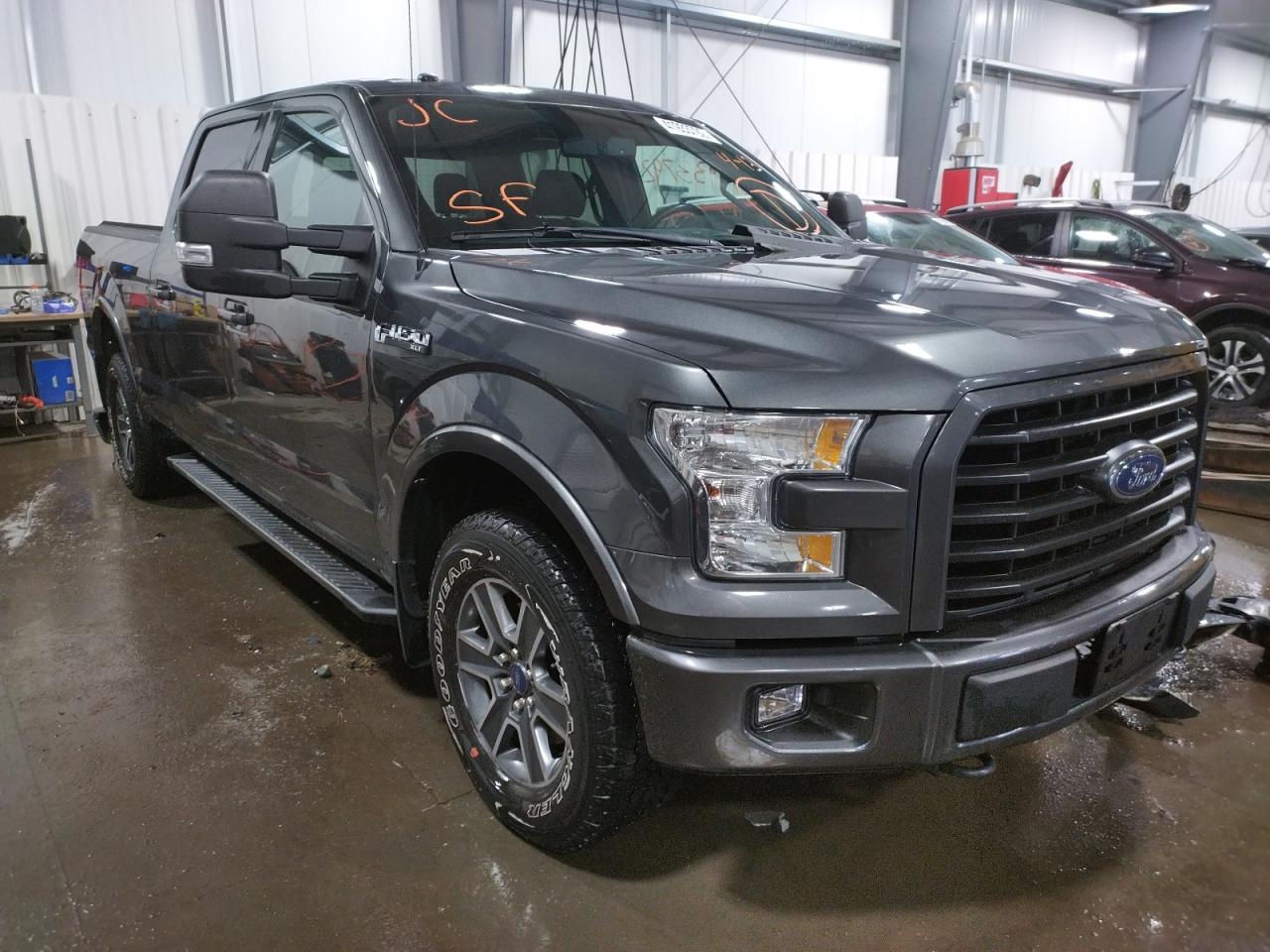 FORD F150 SUPER 2016 with VIN 1FTFW1EF9GFD44543 - Photo from auction