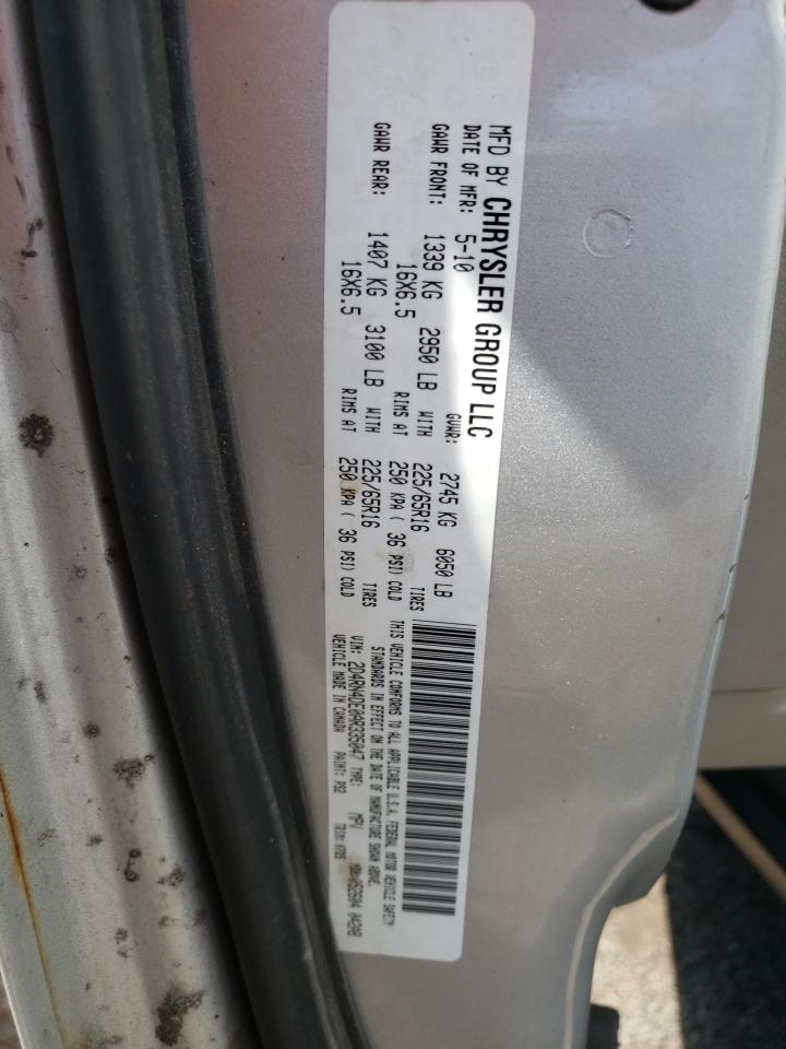 Photo 10 from auction – 2010 DODGE GRAND CARA with VIN 2D4RN4DE0AR335047